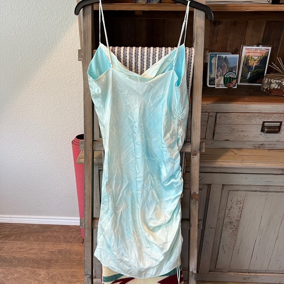 Cinq A Sept women’s Astrid silk side ruched dress size 8 - Picture 8 of 12